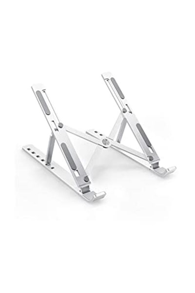 teknosepetim Macbook Laptop Bilgisayar Standı Notebook Özel Yükseltici Stand Tablet Tutucu Ayarlı Metal metal stand
