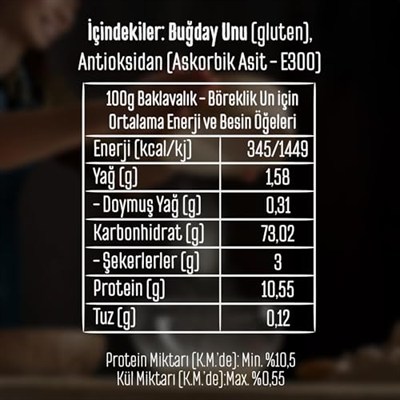 Tellioğlu Baklavalık - Böreklık Un 1 Kg
