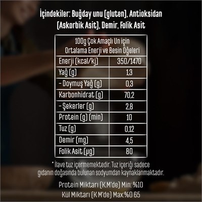 Tellioğlu Çok Amaçlı Un 5 Kg