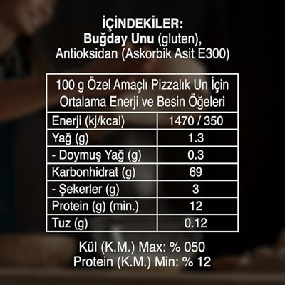 Tellioğlu Pizza Unu 1 Kg