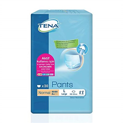 Tena 5,5 Damla Külotlu Hasta Bezi Medium (Orta Boy) 30 lu 2 Paket 60 Adet