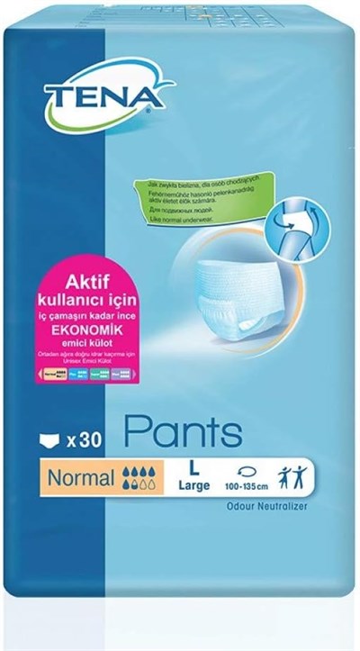 Tena 5,5 Damla Külotlu Hasta Bezi Medium (Orta Boy) 30 lu 2 Paket 60 Adet