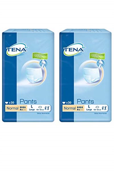 Tena 5,5 Damla Külotlu Hasta Bezi Medium (Orta Boy) 30 lu 2 Paket 60 Adet