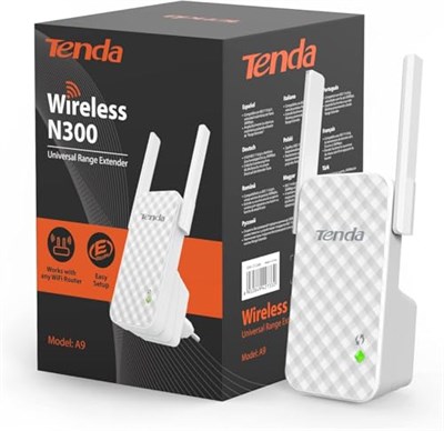 Tenda A9 Wireless N300 Alan Genişletici - Seçenekler: A9 N300 300Mbps, A18 (AC1200), A15 AC750