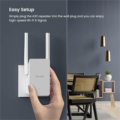 Tenda AX3000 Wi-Fi 6 Tekrarlayıcı, WiFi Sinyal Güçlendirici, 2.4GHz/5GHz Çift Bant, Yönlendiricilerle Uyumlu Wi-Fi Genişletici, Ap Modu, - Seçenekler: A33/AX3000, 4G03|300Mbps|CAT4, 4G09|1200Mbps|CAT6