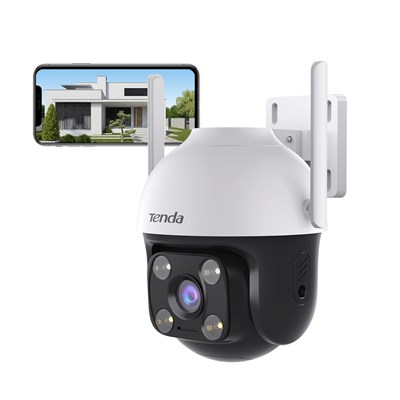 Tenda Güvenlik Kamerası, Dış Mekan WLAN, 1080P Wi-Fi Kamera, Gece Görüşlü, Renkli Gece Görüşlü, 2 Yönlü Ses, Kişi Tanıma ve Hareket Algılama, Ses ve Işık Alarmı