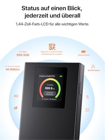 Tenda MF6 4G LTE MOBİLE WİFİ 6 ROUTER ( Sim Kart Takılabilir)