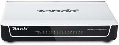 TENDA S16 Tenda S16 16 Port 10/100 Switch - Seçenekler: Ethernet, O8, AP5
