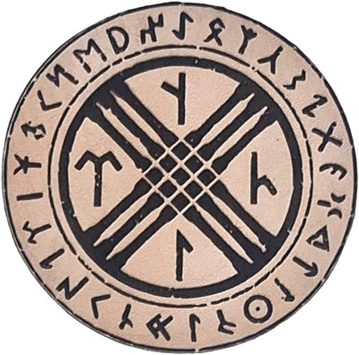 TENGRİ - Deri Peç - Arma - Türk Mitolojisi - Leather Patch