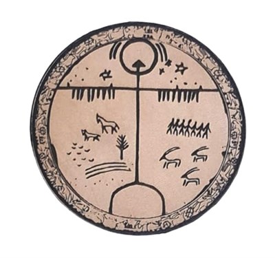 TENGRİ Gök Tanrı - Deri Peç - Arma - Türk Mitolojisi - Leather Patch