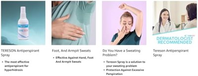Tereson El,ayak, Koltuk Altı Terleme Önleyici Ve Ter Kokusuna Karşı Koruma Antiperspirant Sprey 50 ml - Seçenekler: 50 ml, 50 ml (3 paketi)