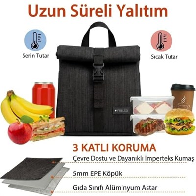 Termal Beslenme Çantası (Siyah)