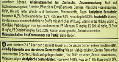 Tetra Cichlid granülleri, orta boy çiklitler için 2 farklı granül içeren ana yem karışımı, 500 ml kutu