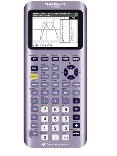 Texas Instruments TI-84 Plus CE Renkli Grafik Hesap Makinesi, Cam G be i (Metalik)
