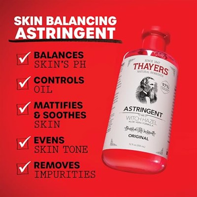 THAYERS Aloe Vera ile Orijinal Cadı Hazel Sıkılaştırıcı, 340 ml Şişe