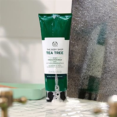 The Body Shop Çay Ağacı 3ü 1 Arada Temizleyici Scrub Maske 125 ml 5028197969417