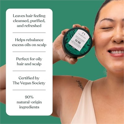 The Body Shop Çay Ağacı Arındırıcı ve Dengeleyici Saç ve Saç Derisi Ovma Vegan ipek Protein 240ml