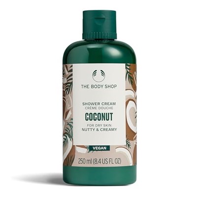 The Body Shop Hindistan Cevizi Duş Kremi - Kuru Ciltler İçin Fındık ve Kremsi - Vegan Vücut Yıkama, 8.4 Fl Oz - Seçenekler: 8.4 Fl Oz (Pack of 1), 25.3 Fl Oz (Pack of 1)