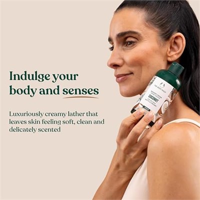 The Body Shop Hindistan Cevizi Duş Kremi - Kuru Ciltler İçin Fındık ve Kremsi - Vegan Vücut Yıkama, 8.4 Fl Oz - Seçenekler: 8.4 Fl Oz (Pack of 1), 25.3 Fl Oz (Pack of 1)