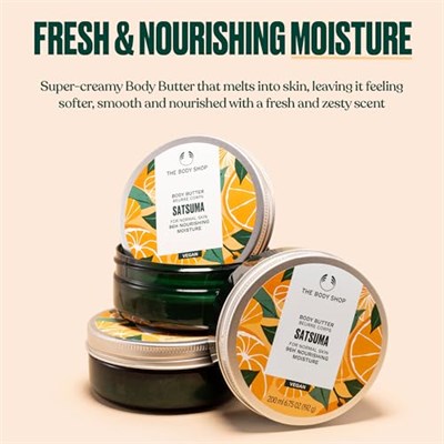 The Body Shop Satsuma Vücut Yağı - Normal Ciltler İçin Besleyici ve Nemlendirici Cilt Bakımı - Vegan - 7oz - Seçenekler: 6.75 Ounce (Pack of 1), 1.62 Ounce (Pack of 1)...