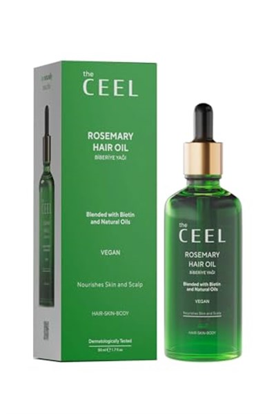 The Ceel Biberiye Saç Yağı Complexi 50 ml - Biotin, Hint Yağı ve Vitamin E İçeren Bitkisel Bakım Yağı, Saç Derisi, Kaş ve Kirpik İçin Besleyici ve Parlaklık Destekleyici - Seçenekler: 1 Adet, 2li Set