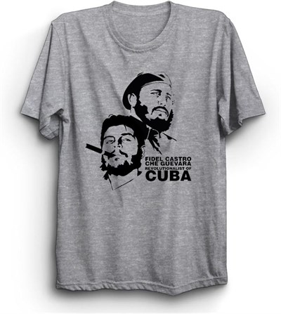 The Fame Che Guevara, Fidel Castro, Revolutionalist Of Cuba, Küba Tişört