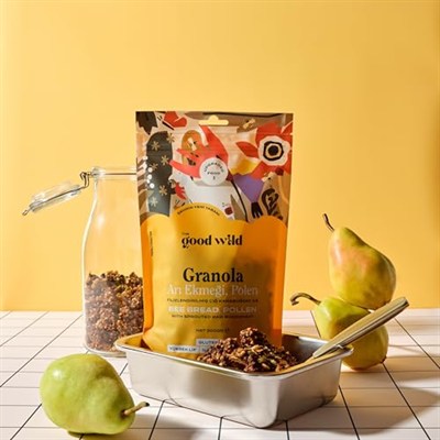 The Good Wild Arı Ekmeği & Polenli Granola - Glutensiz Yulaf Ezmesi, İlave Şekersiz, Yüksek Lifli, 300 g