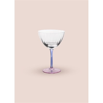 The Mia Ayaklı Cam Dondurma Kasesi Mavi Pembe 240 Ml