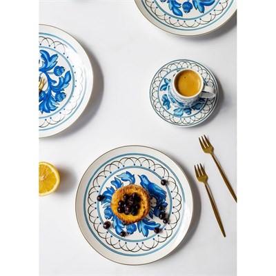 The Mia Azul Pasta Tabağı 6 Kişilik