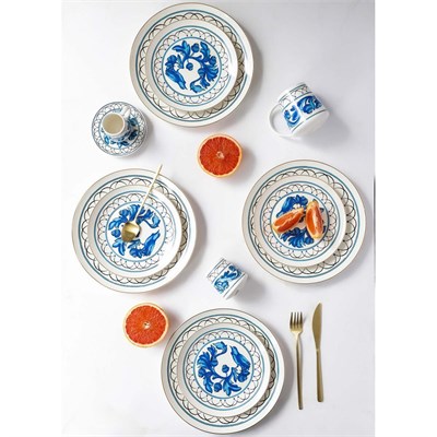 The Mia Azul Pasta Tabağı 6 Kişilik