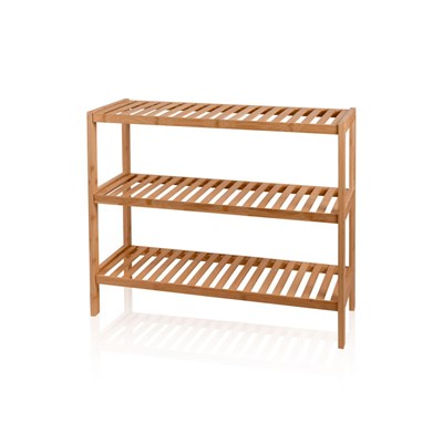 The Mia Bambu 3 Katlı Düzenleyici Dolap Raf Ayakkabılık 70x59x26 Cm