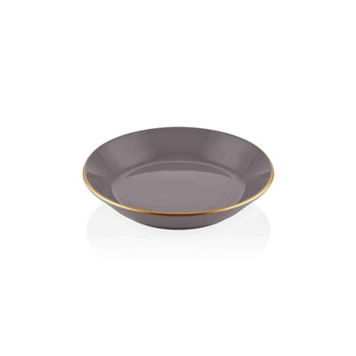 The Mia Basic Yemek Tabağı 6 Lı Set Gri - 20cm