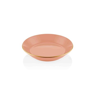 The Mia Basic Yemek Tabağı 6 Lı Set Somon Pembe - 20cm