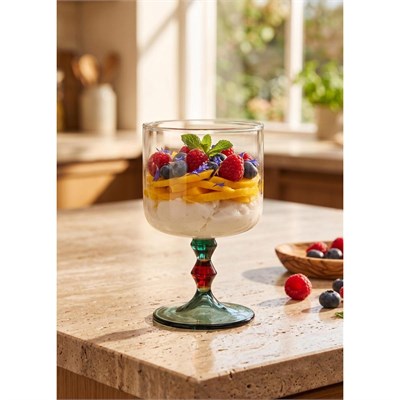The Mia Bead Dondurmalık Tatlı Sunum Kasesi Amber 300 Ml