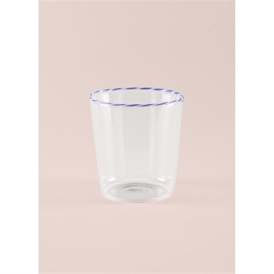 The Mia Borosilikat Su Bardağı Mavi 320 Ml Brd0131