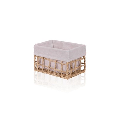 The Mia Braid Hasır Organizer Sepet Naturel 22x14x13 Cm