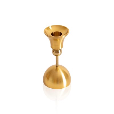 The Mia Brass Pirinç Şamdan Ve Tealight Mumluk 12 Cm