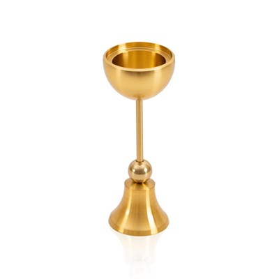 The Mia Brass Pirinç Şamdan Ve Tealight Mumluk 15 Cm