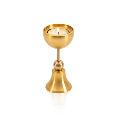 The Mia Brass Pirinç Şamdan Ve Tealight Mumluk 12 Cm