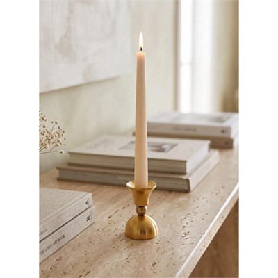 The Mia Brass Pirinç Şamdan Ve Tealight Mumluk 9 Cm