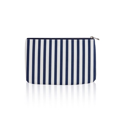 The Mia Clutch Stripe Mavi Beyaz 27 X 19 Cm