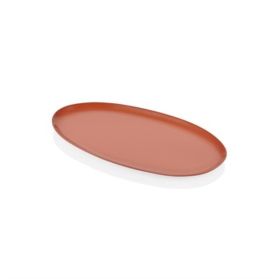 The Mia Cotta Limoges Oval Servis Terracota 43x22 Cm