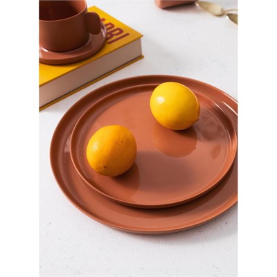 The Mia Cotta Limoges Servis Tabağı Terracota 27 Cm Ctt027