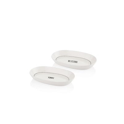 The Mia Daily Tunes Oval Servis 2li Set 26cm
