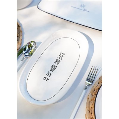The Mia Daily Tunes Oval Servis 2li Set 29cm