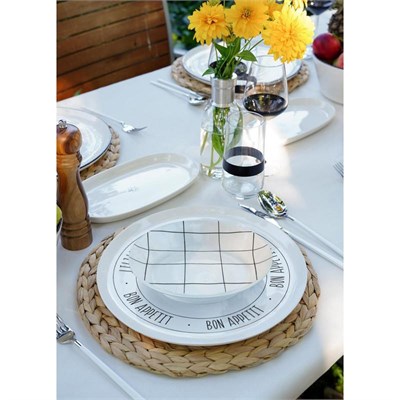 The Mia Daily Tunes Yemek Tabağı - 6lı Set 20 Cm