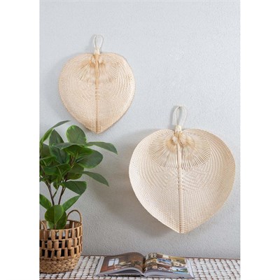 The Mia Dekoratif Bambu Duvar Dekoru 3x48x58 Cm