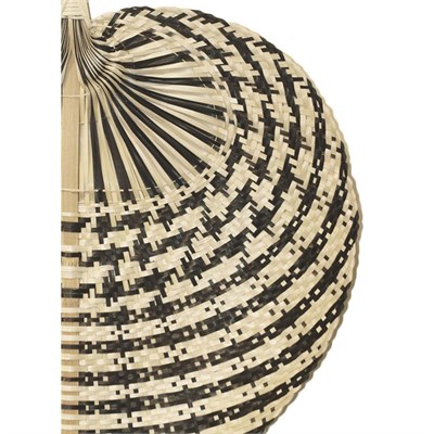 The Mia Dekoratif Bambu Duvar Dekoru Siyah 3x67x71 Cm
