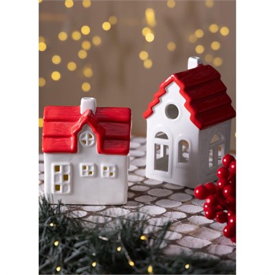 The Mia Dekoratif Tealight Ev Biblo 9x8x15 Cm