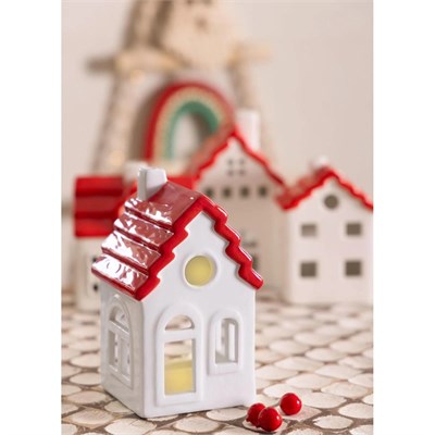 The Mia Dekoratif Tealight Ev Biblo 9x8x15 Cm